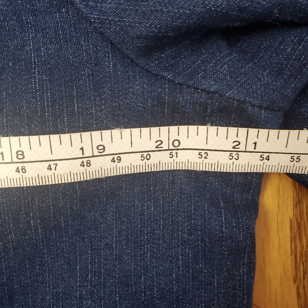 Zipper A Bit Sticky - Crystal Jean Jacket sz 12 - Picture 11 of 12